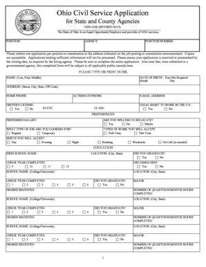 civil service online application.